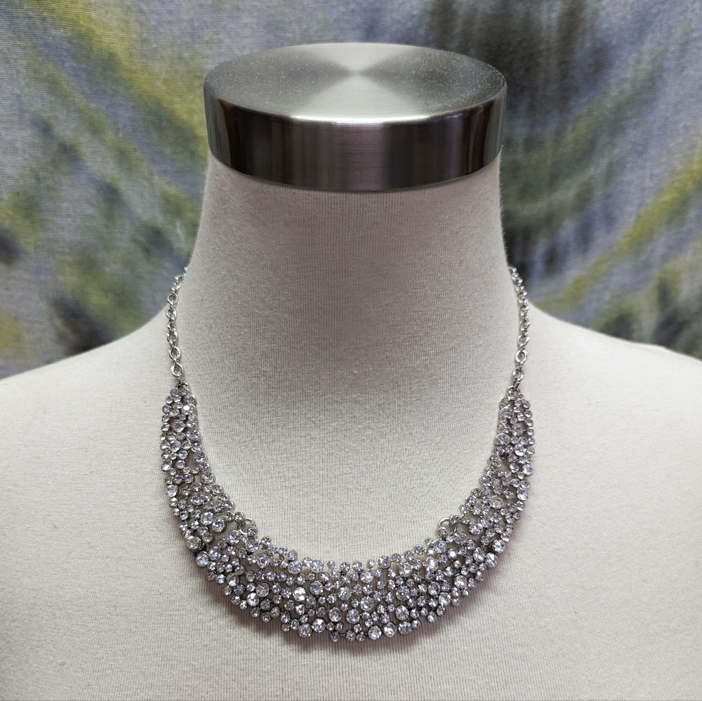 Charming Charlie Rhinestone Collar Necklace